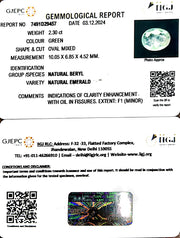 2.30/CT Natural Panna Stone with Govt. Lab Certificate-6771